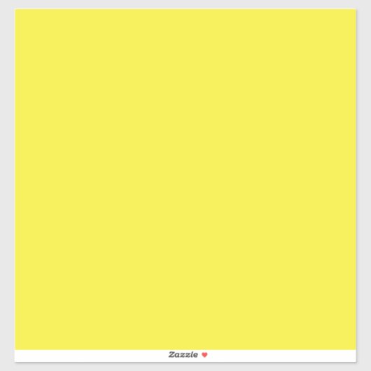 Sticker Vibrant Solid Yellow Background (Feuille)