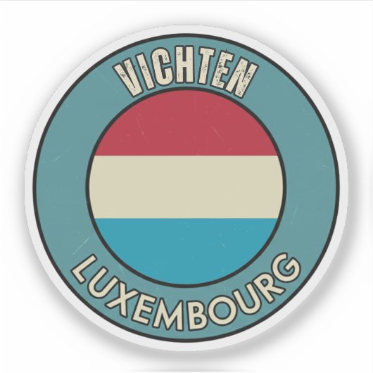 Sticker Vichten, Luxembourg (Devant)