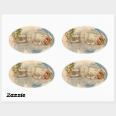 Sticker  Victoriaans Bruid Rozen Trouwjurk (Vel)