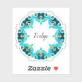 Sticker Victorien Exquise Design Classique Votre Propre (Feuille)