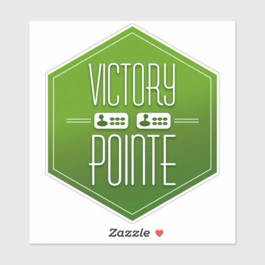 Sticker Victory Pointe Hexagon (Feuille)