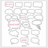 Sticker Vide Vocal Bouble Vinyl (Feuille)