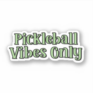Sticker Vidéos De Pickleball Uniquement Pickleball Vert