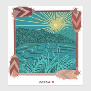 Sticker Vie à la pagaie