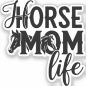 Sticker Vie de maman cheval (Recto)