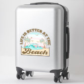 Sticker Vie de plage tropicale (Sur valise)