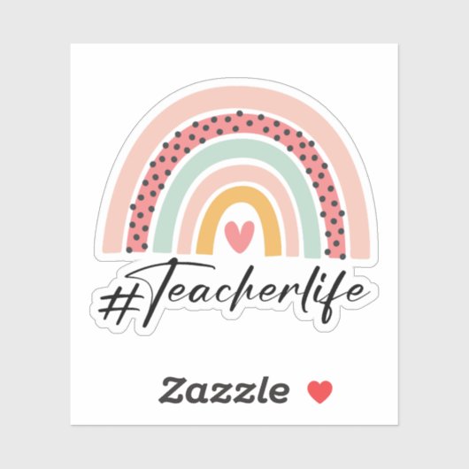 Sticker vie d'enseignant vie d'enseignant- collant d'ensei (Feuille)