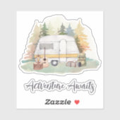 Sticker Vie du camping (Feuille)