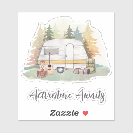 Sticker Vie du camping (Feuille)