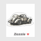 Sticker Vieille voiture (Feuille)