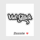Sticker Viel Glück | Bonne chance Langue Allemande (Feuille)