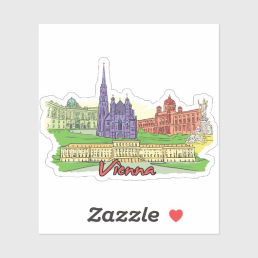 Sticker vienne (Feuille)