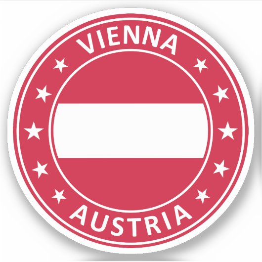 Sticker Vienne, Autriche (Devant)