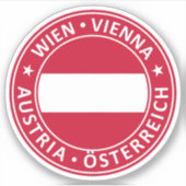 Sticker Vienne, Wien, Autriche (Devant)
