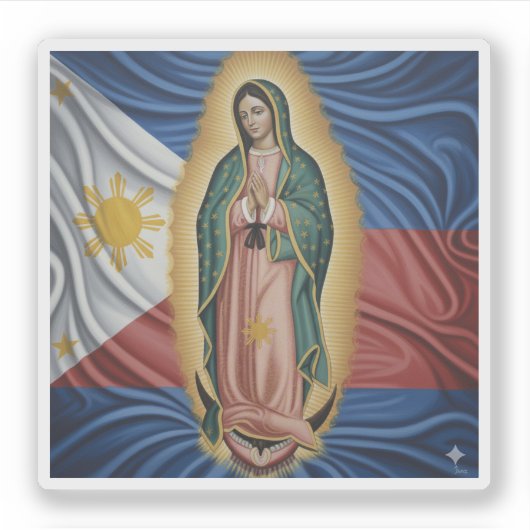Sticker Vierge de Guadalupe - Philippines (Devant)