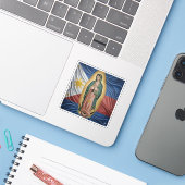 Sticker Vierge de Guadalupe - Philippines (Ordinateur portable avec iPhone)