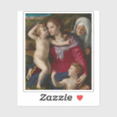 Sticker Vierge&Enfant avec St Elizabeth&St Jean le Baptist (Feuille)