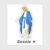 Sticker Vierge Marie aux bras ouverts Vinyl (Feuille)
