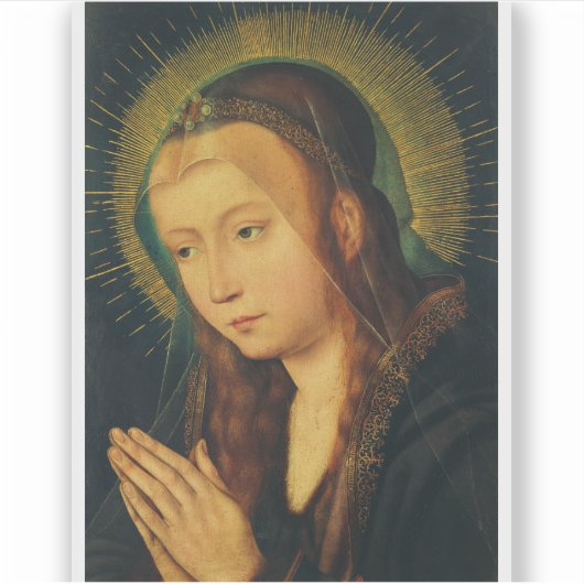 Sticker Vierge Marie en prière (Devant)