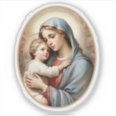 Sticker Vierge Marie et Christ Enfant Vinyl (Devant)