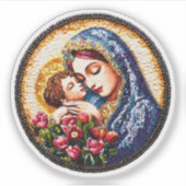 Sticker Vierge Marie et Christ Enfant Vinyl (Devant)