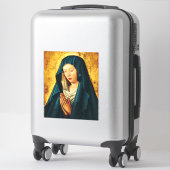 Sticker Vierge Marie Hodegetria Icône Byzantine Catholique (Sur valise)