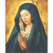Sticker Vierge Marie Hodegetria Icône Byzantine Catholique (Devant)