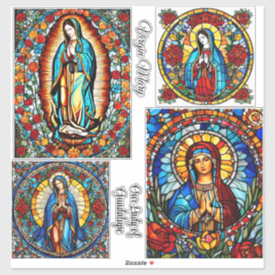 Sticker Vierge Marie & Notre Dame de Guadalupe 4 Jolie