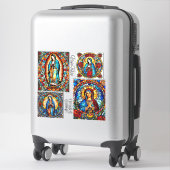 Sticker Vierge Marie & Notre Dame de Guadalupe 4 Jolie (Sur valise)
