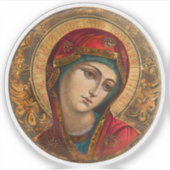 Sticker Vierge Marie Religieux Christian Vinyl (Devant)