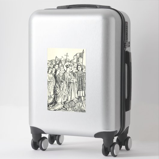 Sticker Vierge Saint Ursula et martyr (Sur valise)