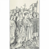 Sticker Vierge Saint Ursula et martyr (Devant)