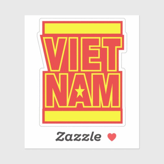 STICKER VIETNAM (Feuille)