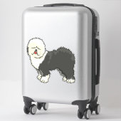 Sticker Vieux chien anglais mon ami (Sur valise)