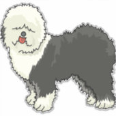 Sticker Vieux chien anglais mon ami (Devant)