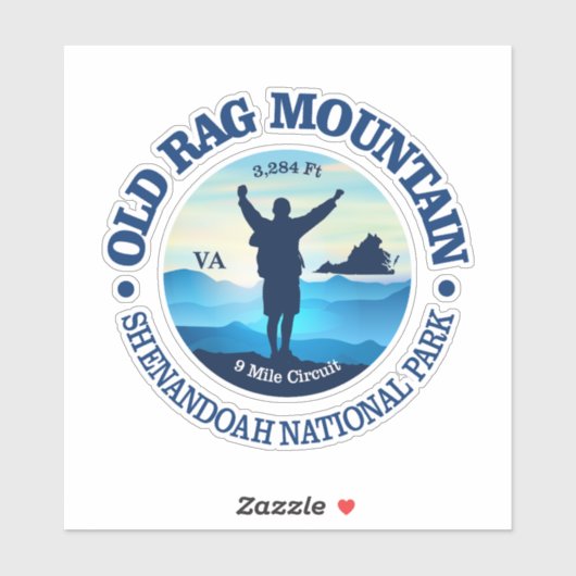 Sticker Vieux Rag Mountain (V) (Feuille)