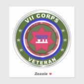 Sticker VII Ancien combattant du CORPS (Feuille)
