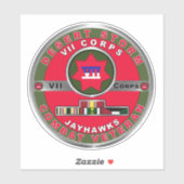 Sticker VII CORPS Tempête du désert Vétérinaire (Feuille)