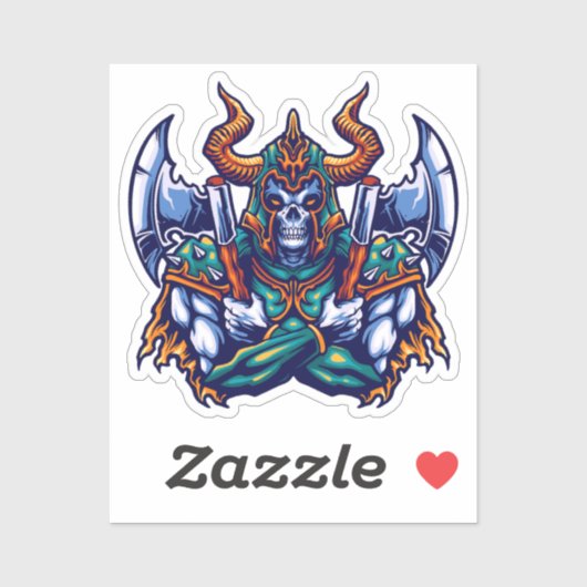 Sticker Viking Berserker (Feuille)