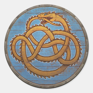 Sticker Viking Shield - Jörmungandr