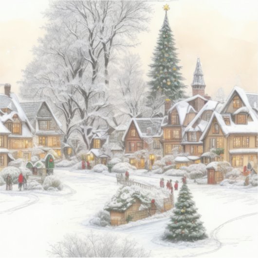 Sticker Village de Noël (Devant)