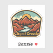 Sticker Ville de Creede, Colorado (Feuille)