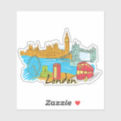 Sticker Ville de Londres (Feuille)