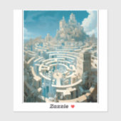 Sticker Ville de Maze Surreal (Feuille)