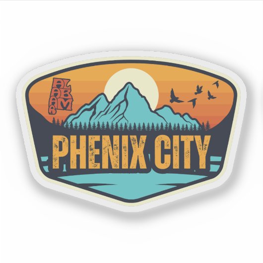 Sticker Ville de Phenix, Alabama (Devant)