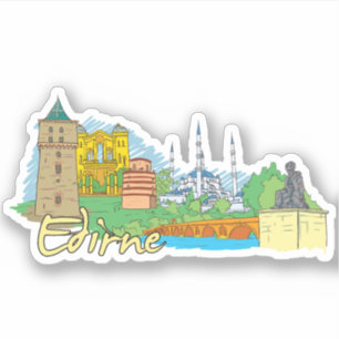 Sticker ville d'edirne