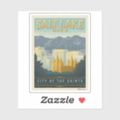 Sticker Ville des Saints | Salt Lake City, Utah (Feuille)
