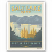Sticker Ville des Saints | Salt Lake City, Utah (Devant)