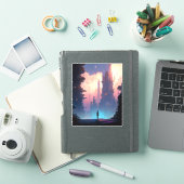 Sticker Ville futuriste de science-fiction (Couverture iPad)