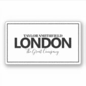 Sticker Ville moderne (Devant)